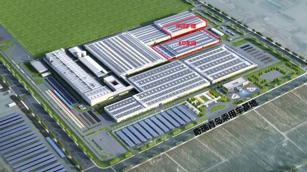 Chery KD partijiet produzzjoni workshop kostruzzjoni proġett fuq ir-raġġ, EIHE realizzati Chery Automobile Qingdao bażi proġett ta 'kostruzzjoni rebaħ l-offerta 