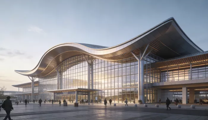 Stazzjon tal-Ferrovija Prefabbrikat Aħdar
