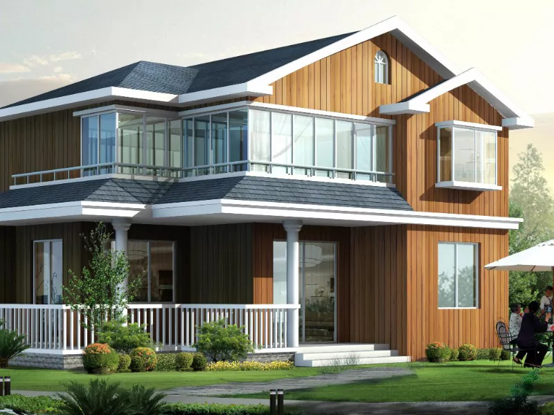 Lussu u Modern Prefabbrikat Light Gauge Prefab Steel Villa