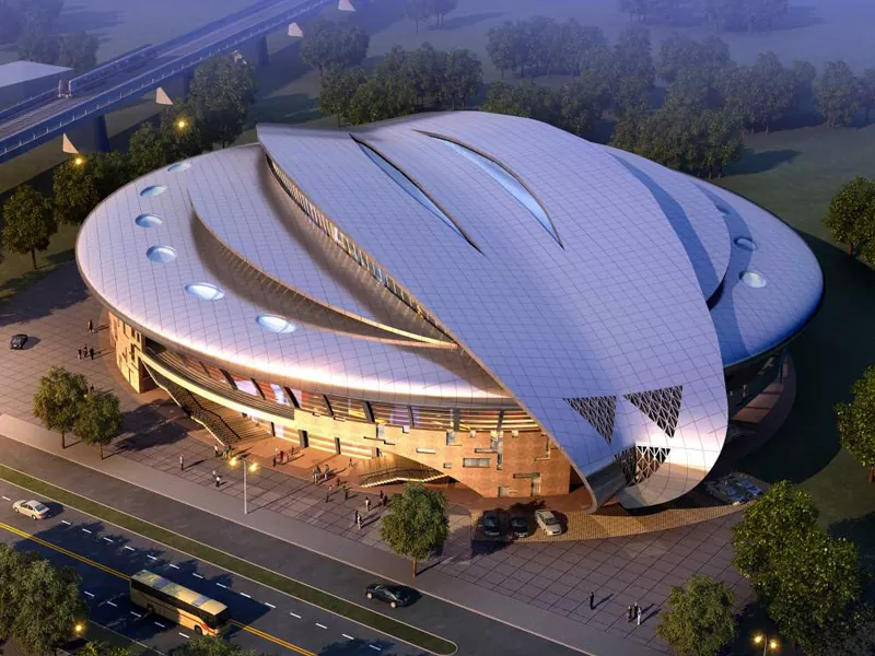 Kostruzzjoni tal-Istadium Prefab bi Struttura tal-Azzar