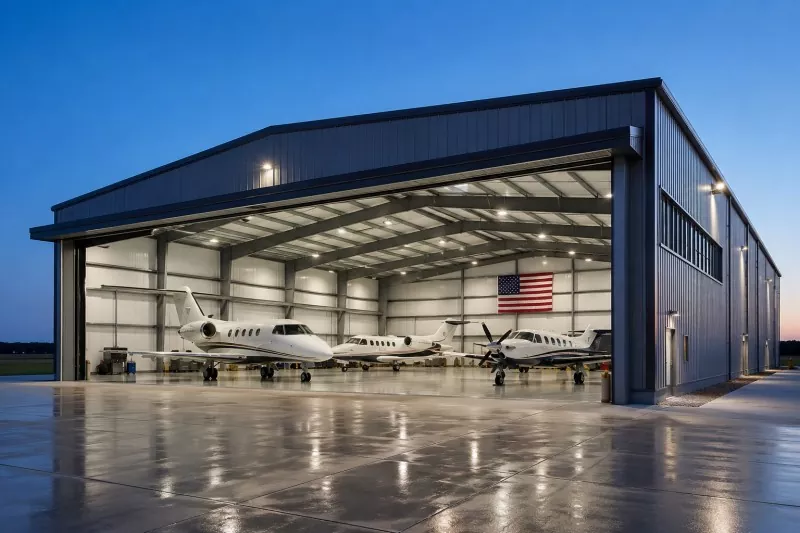 Kostruzzjoni tal-Hangar Privat tal-Istruttura tal-Azzar